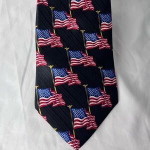 American Flag Patterned Men's Tie